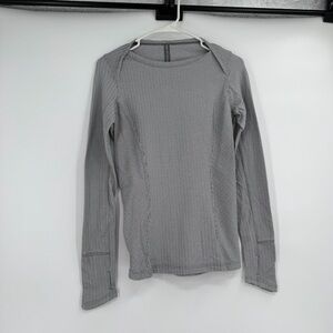 Lululemon Kanto Catch Me Long Sleeve Heathered Herringbone size 4